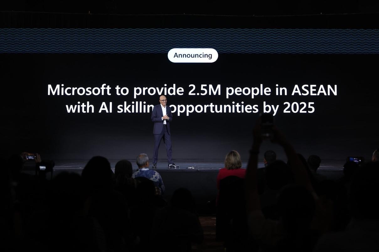 Microsoft to provide 2.5M people in ASEAN